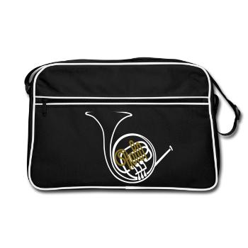 Français Corne II - Sac Retro - noir/blanc - Devant