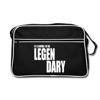it's going to be legendary 1c - Retro Bag - black/white - Front