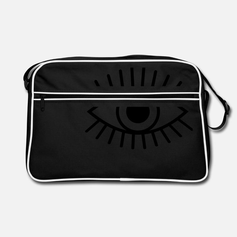 Dessin de coup de œil cils Sac Retro