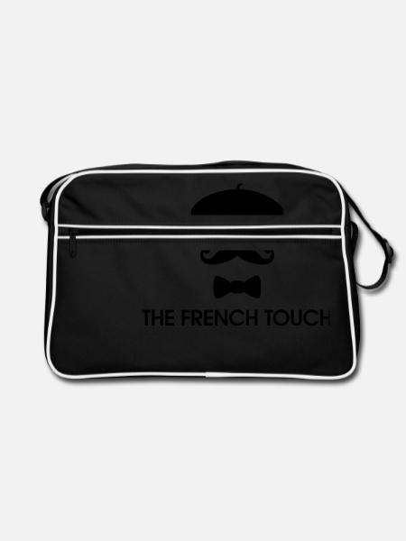 The French Touch - Retro Bag - black/white - Front