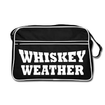 funny Whiskey sayings - Retro Bag - black/white - Front