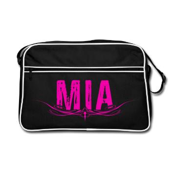 MIA décoré - Sac Retro - noir/blanc - Devant