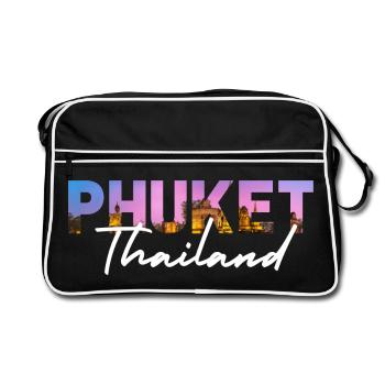Phuket Thailand Sunset - Retro Bag - black/white - Front