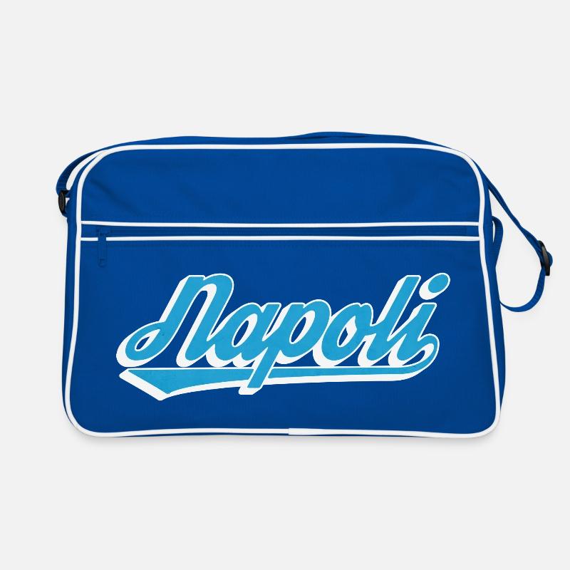 Napoli Retro Script Blue Retro Bag