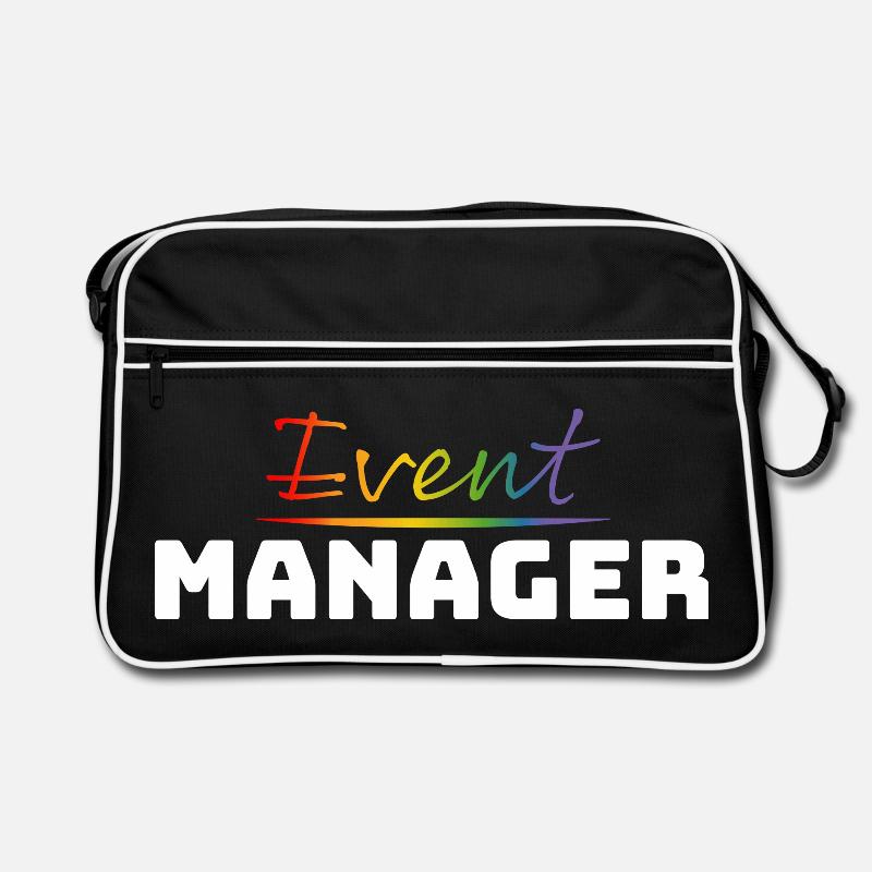 Tshirt for CSD LGBT Event Manager white Retro Bag