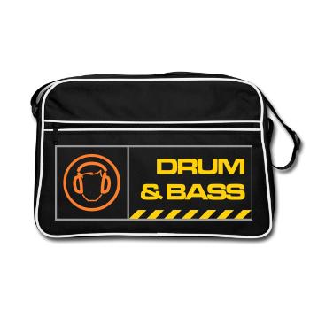 db warning - Retro Bag - black/white - Front