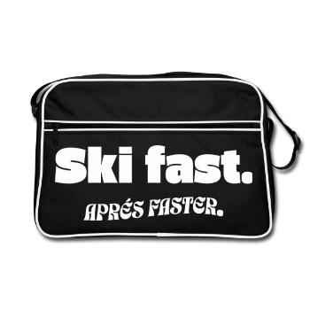 Ski - Après-Ski - Sac Retro - noir/blanc - Devant