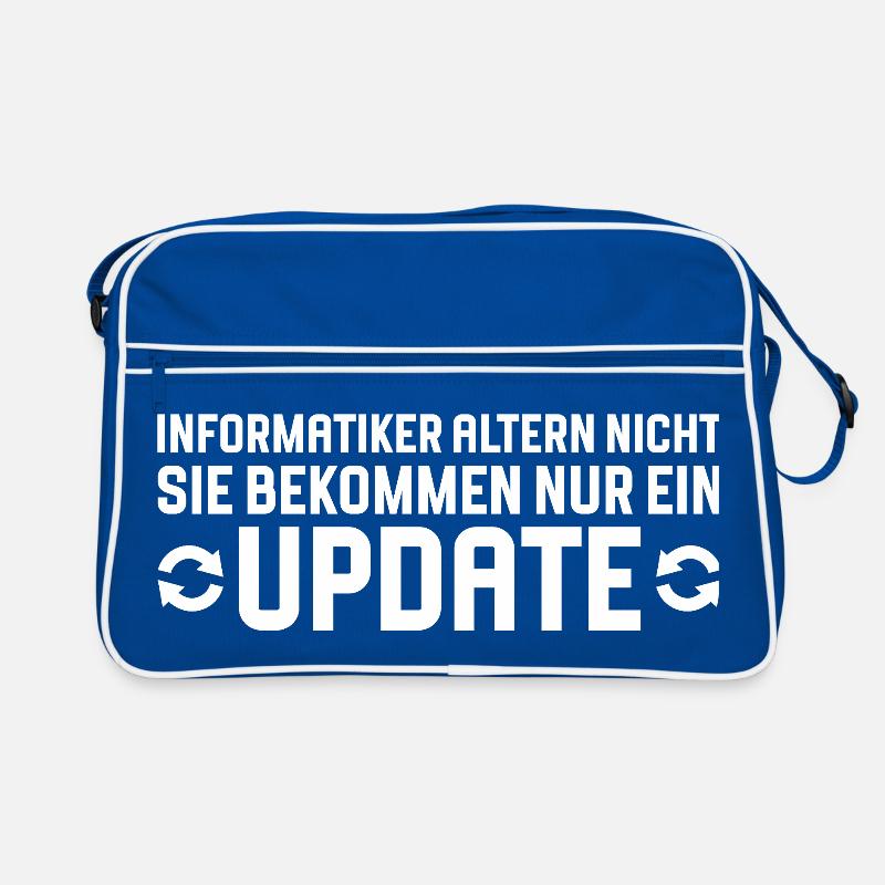 Informatiker altern nicht Programmierer Retro Tasche