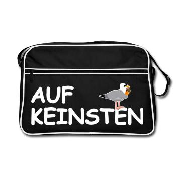 On no seagull - Retro Bag - black/white - Front