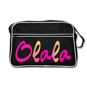 Olala - Retro Bag - black/white - Front