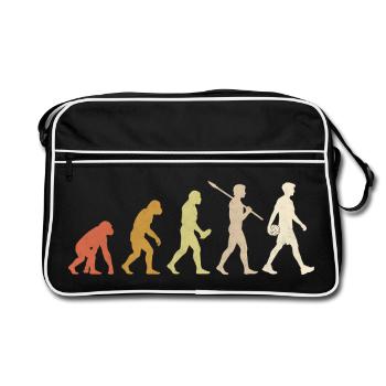 Jeu drôle de Volleyball Evolution - Sac Retro - noir/blanc - Devant