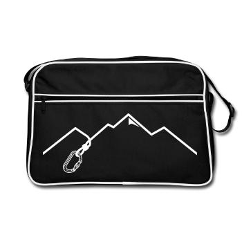 Escalade des montagnes Carabiner - Sac Retro - noir/blanc - Devant
