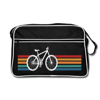 Vélo Cycling Retro Rétro rétro cool - Sac Retro - noir/blanc - Devant