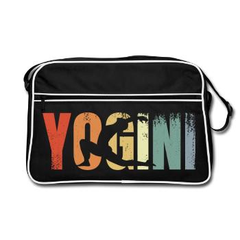 Yogini Vintage Look - Retro Bag - black/white - Front
