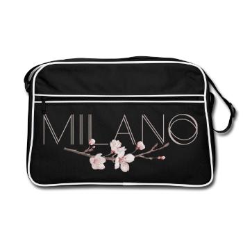 MILANO – Blossom Chic - Sac Retro - noir/blanc - Devant