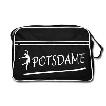 Potsdame - Sac Retro - noir/blanc - Devant