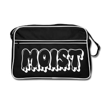 Texte humide et dégoulinant - Sac Retro - noir/blanc - Devant