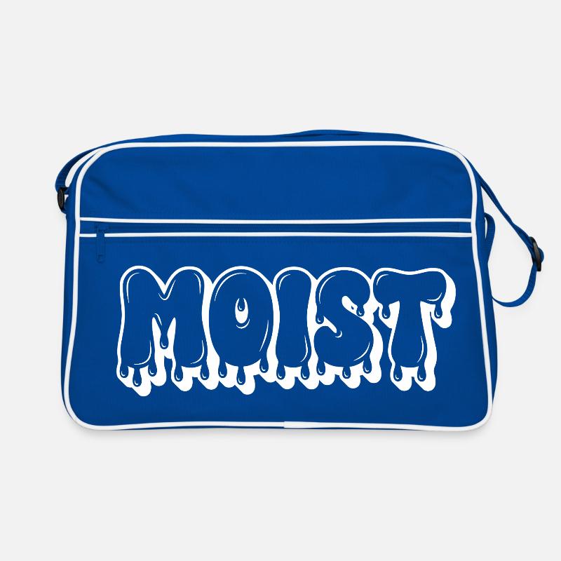 Feuchter tropfender Text Retro Tasche