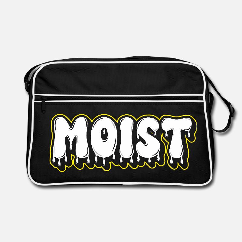 Moist Fat Font Wortzeichen Retro Tasche