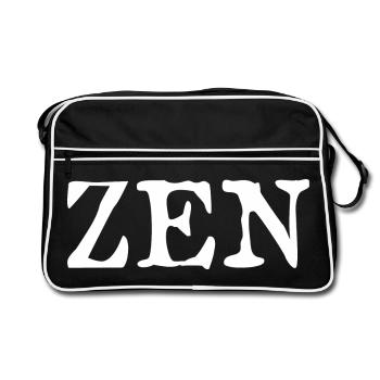 ZEN - Retro Tasche - Schwarz/Weiß - Vorne