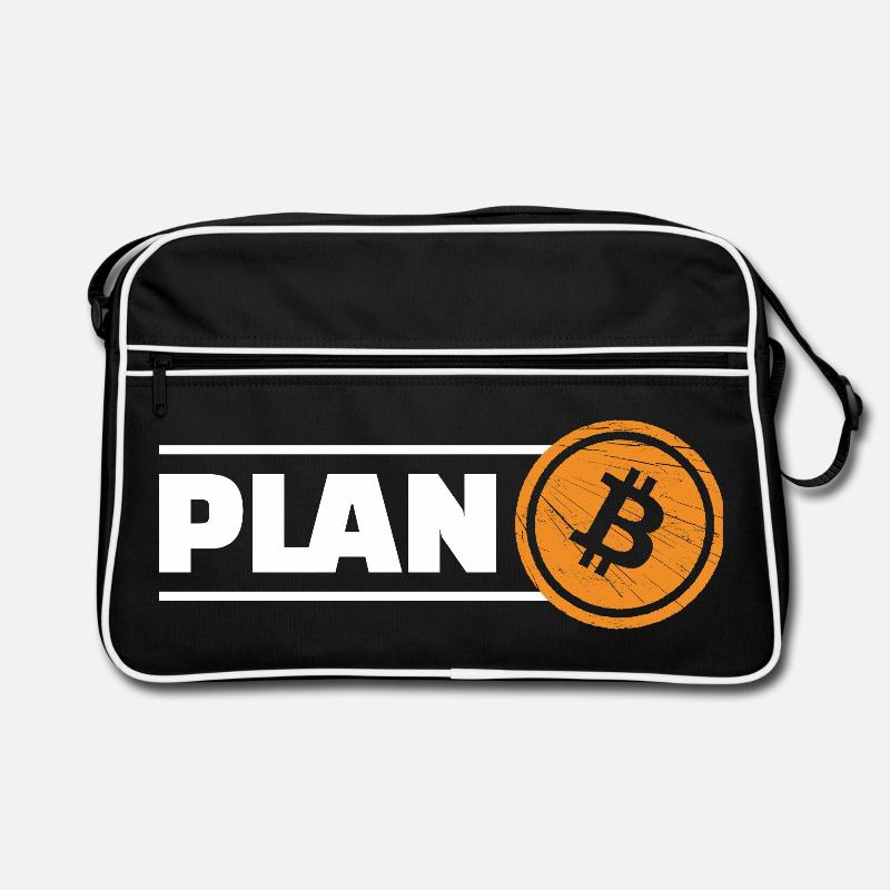Bitcoin Plan B Retro Tasche
