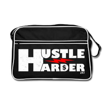 Dynamic Bold Lightning Graphic Design - Retro Bag - black/white - Front
