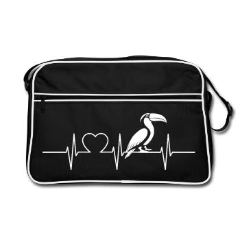 Toucans Toucan - Retro Bag - black/white - Front