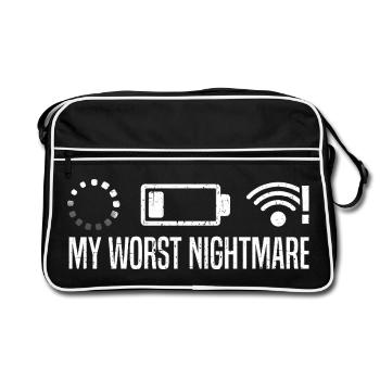 Gaming Gamer Video Games Controllers Gaming Gamers - Retro Bag - black/white - Front