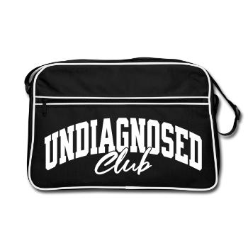 Undiagnosed Club - Retro Bag - black/white - Front
