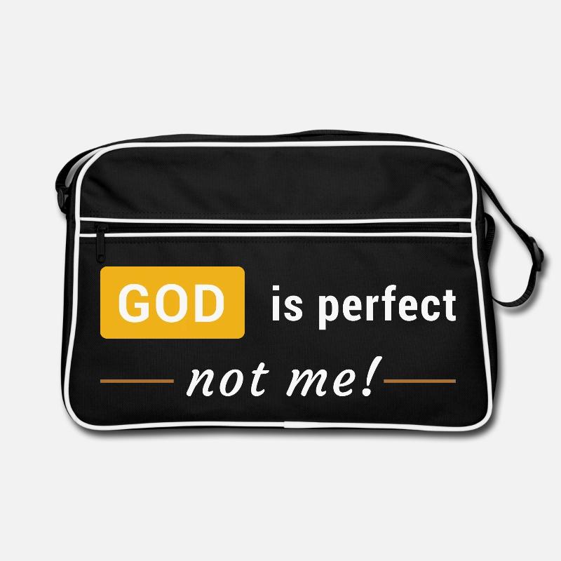 God is perfect, not me ! Sac Retro