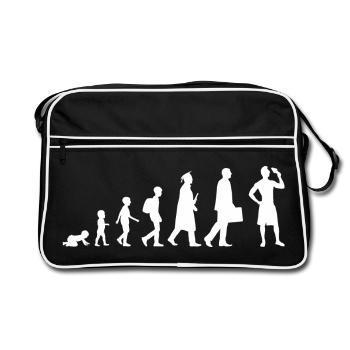 Ice Cream Evolution - Retro Bag - black/white - Front