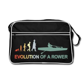 Development of a rower - Retro Bag - black/white - Front