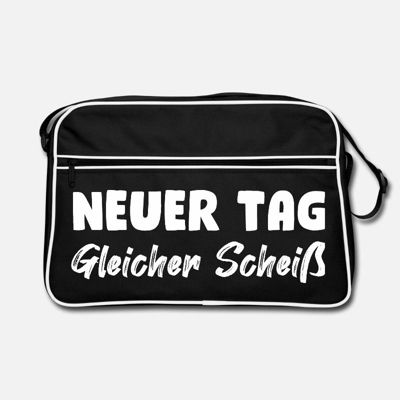 Neuer Tag, gleicher Scheiß Retro Tasche
