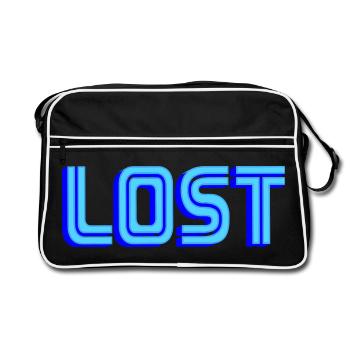 LOST | Colors can be changed - Retro Bag - black/white - Front