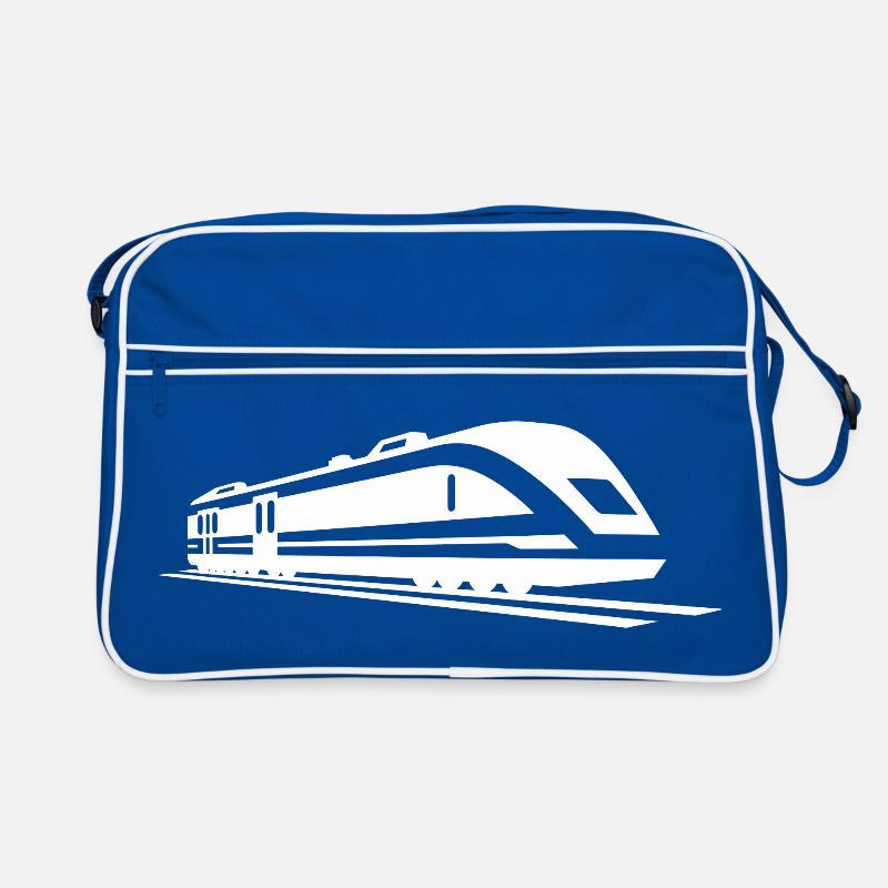 Train Drawing Retro Bag