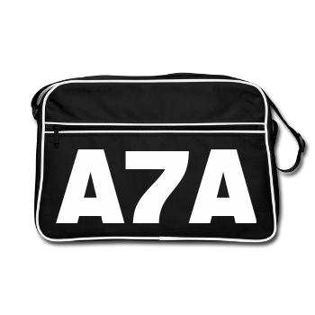 A7A Egyptian slang for rejection - Retro Bag - black/white - Front