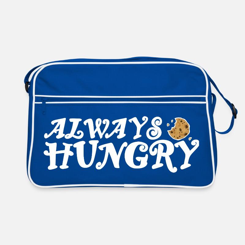 Always hungry bright design Retro Bag