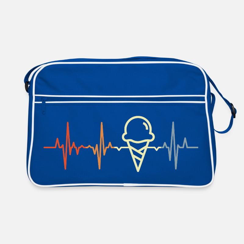 Vintage Eiscreme Herzschlag Retro Tasche