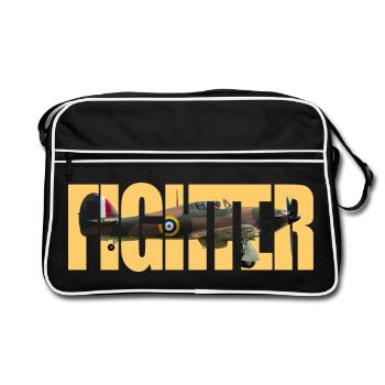 Fighter Hurricane - Retro Bag - black/white - Front