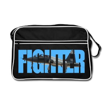 Chasseur T-38 Talon - Sac Retro - noir/blanc - Devant