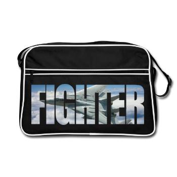 Fighter F-14 Tomcat - Retro Bag - black/white - Front
