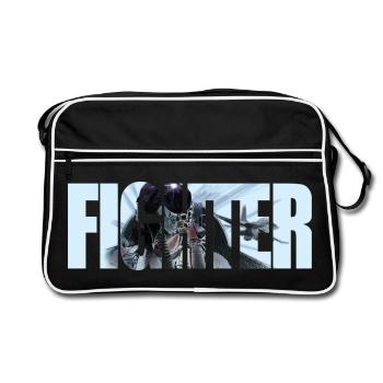 Fighter - Retro Bag - black/white - Front