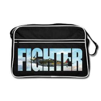 Fighter Spitfire - Retro Bag - black/white - Front