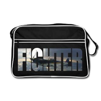 Fighter Spitfire - Retro Bag - black/white - Front