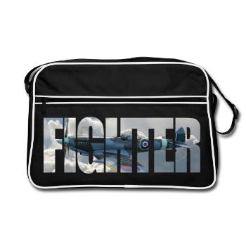 Fighter Spitfire - Retro Bag - black/white - Front