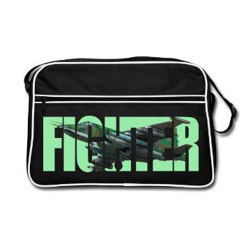 Fighter Su-25 - Retro Bag - black/white - Front