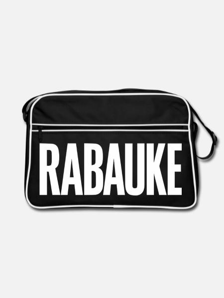Rabauke - Retro Tasche - Schwarz/Weiß - Vorne