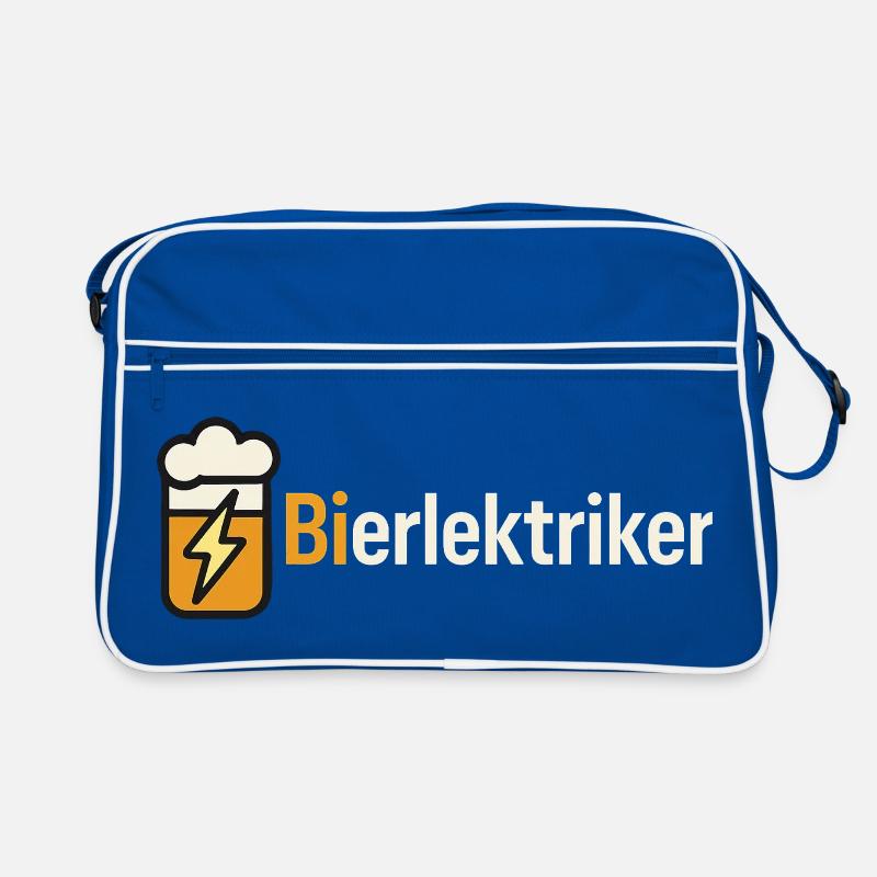 Bierblitz Illustration: Wolke & Blitze Retro Tasche