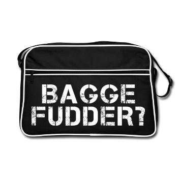 BAGGEFUDDER Hessisch Spruch Hessen lustig - Sac Retro - noir/blanc - Devant