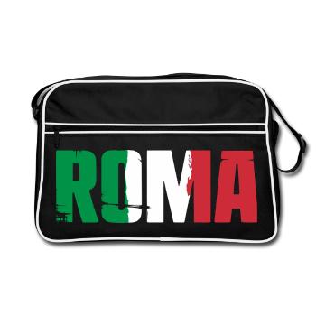 Roma Italia Vintage Rome - Sac Retro - noir/blanc - Devant